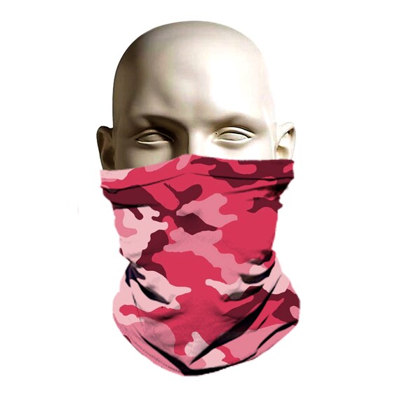 Pink Camo Ski mask designski face coverski face