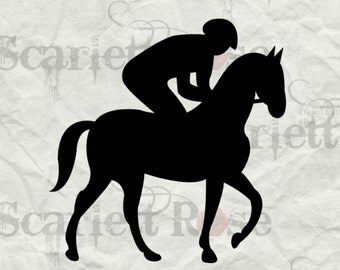 Jockey Walking Horse SVG - svg cutting file for Cricut & Silhouette - Instant Download