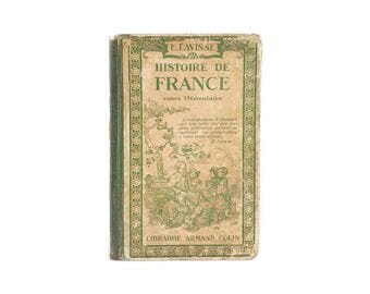 1922 Vintage French Book "Histoire de France" by Librairie A.Colin, Paris