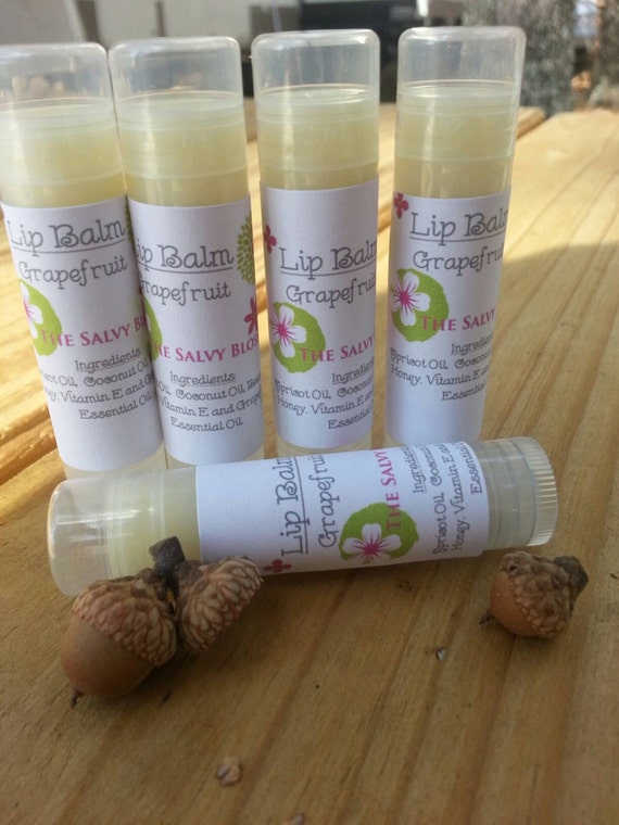 Organic Coconut Oil Lip Balm 3 PACK Lip Gloss Chapstick
