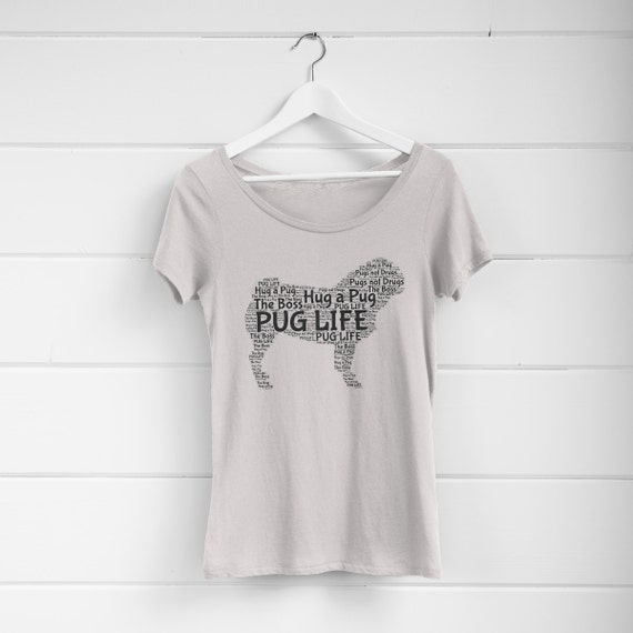 womens pug t shirt