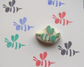 Honey Bee Rubber Stamp, bee rubber stamp, insect stamp, handmade bee stamp, kids craft, children stamp, scrapbooking, cardmaking, wrapping