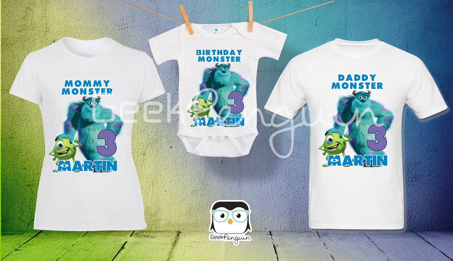 monster inc birthday shirts