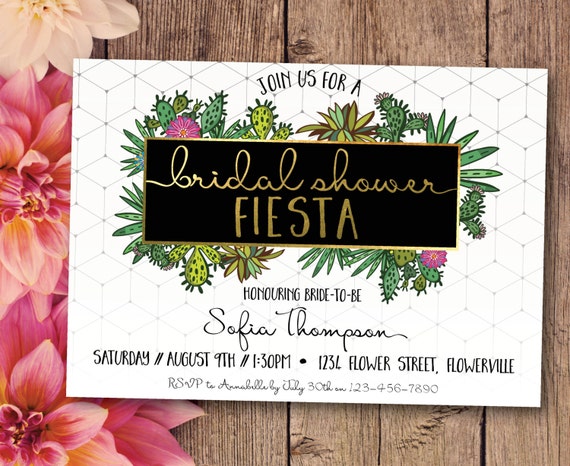 Fiesta Themed Wedding Invitations 7