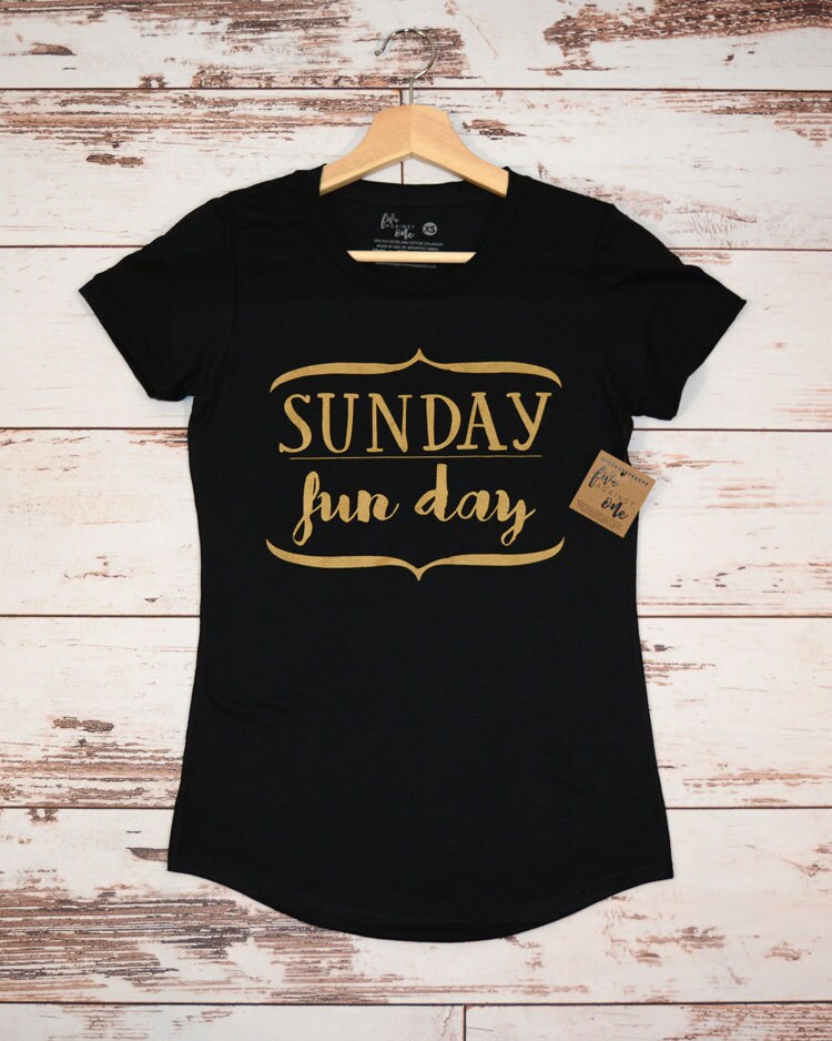 Sunday Fun Day Women's T-Shirt, V-Neck, Tank, Hoodie, Gift for Teenage Girl, Birthday Gift, Womens Clothing, Women's Tee, Graphic Tee, Funny