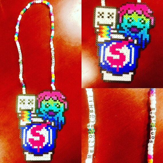 Marshmello Slushii Kandi Necklace