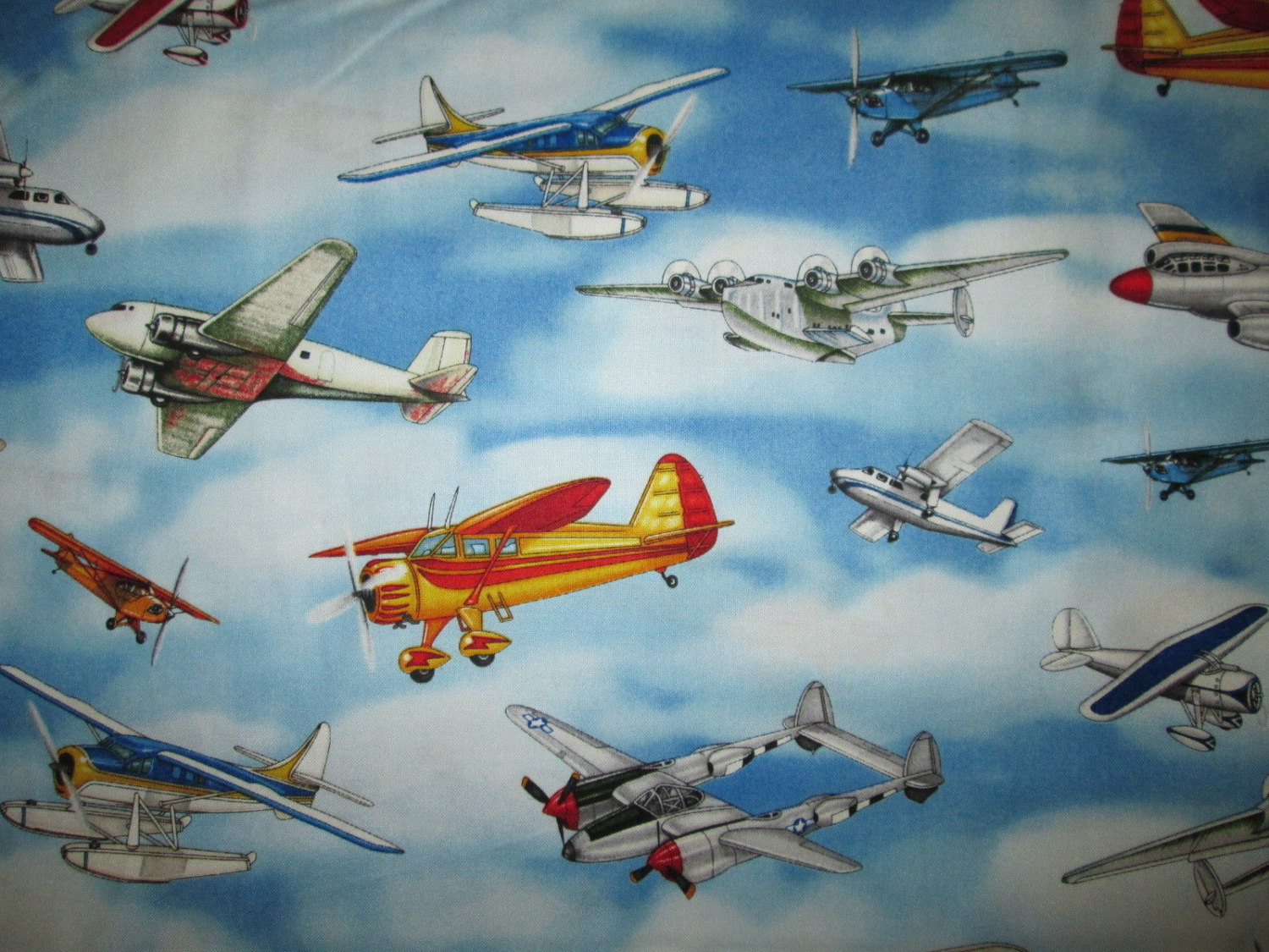 Airplane Fabric: Types of airplanes Vintage Airplanes on
