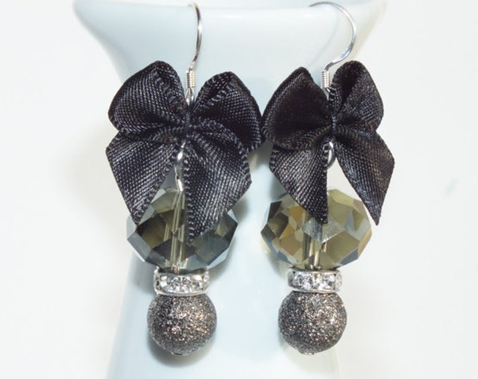 Drop earrings, Evening earrings,Bow earrings,Sexy earrings