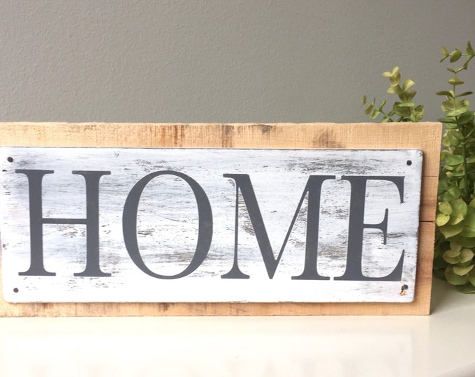 Home Pallet Sign, Rustic Home Sign