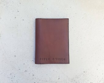 Passport Holder // Travel Wallet // Available in Mahogue & Matte Black // Australian Handmade