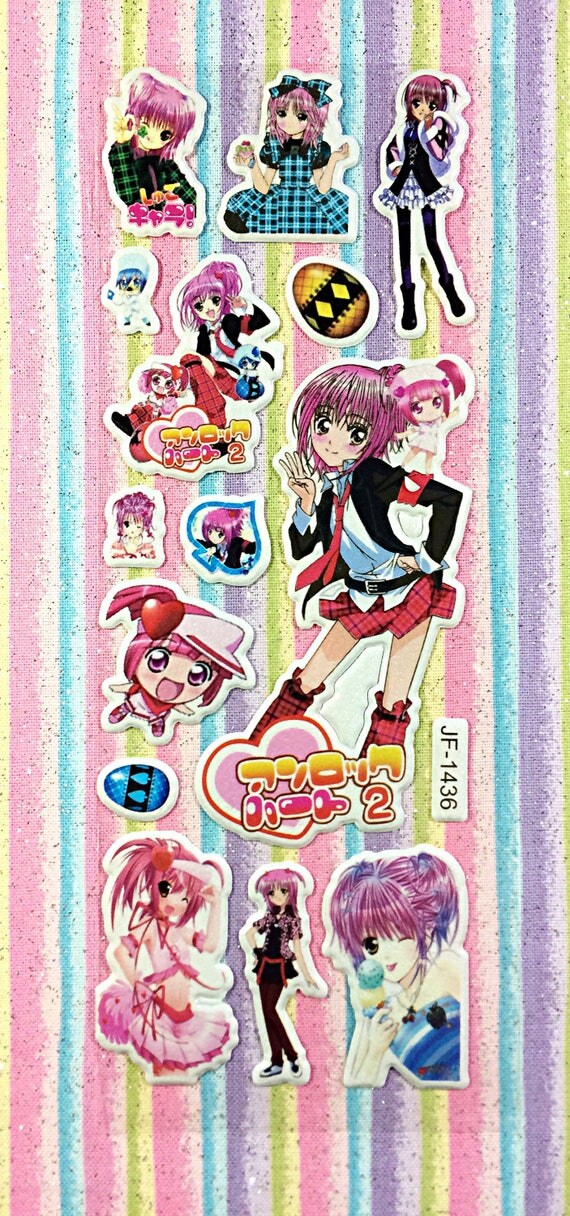 anime puffy sticker sheet kawaii sticker sheet kawaii