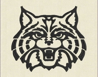 Moks95 Wildcat Machine Embroidery Design in formats: jef, dst, hus, pes, exp, vp3, vip, xxx.