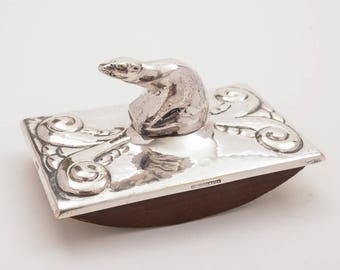 Swedish Polar Bear Rocker Blotter, Circa 1920