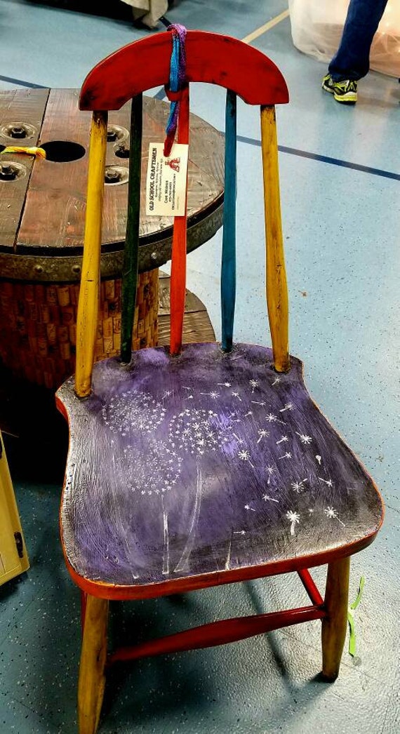 Whimsical Hand Painted Chair