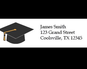 30 Personalized Graduation Address Labels - Custom Graduation Return Address Labels - Graduation Stickers - Graduation Labels - Graduation