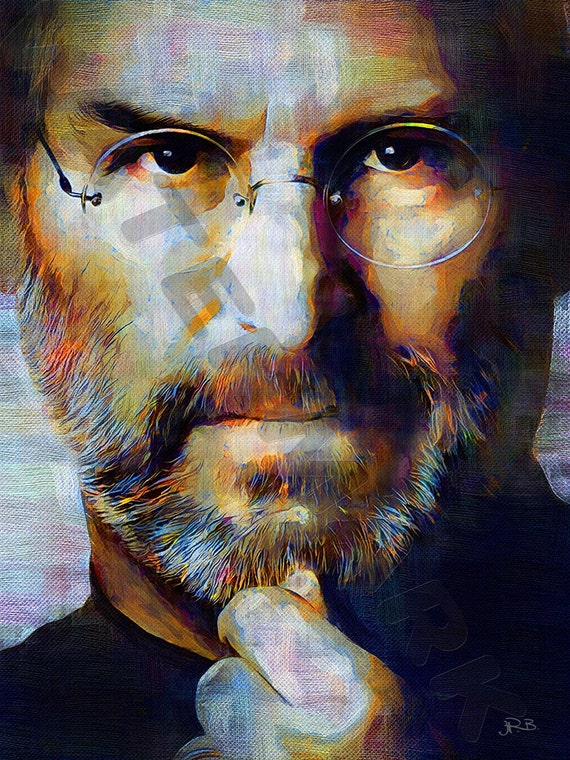 Steve Jobs Art Print Oil Painting Poster LFF0192