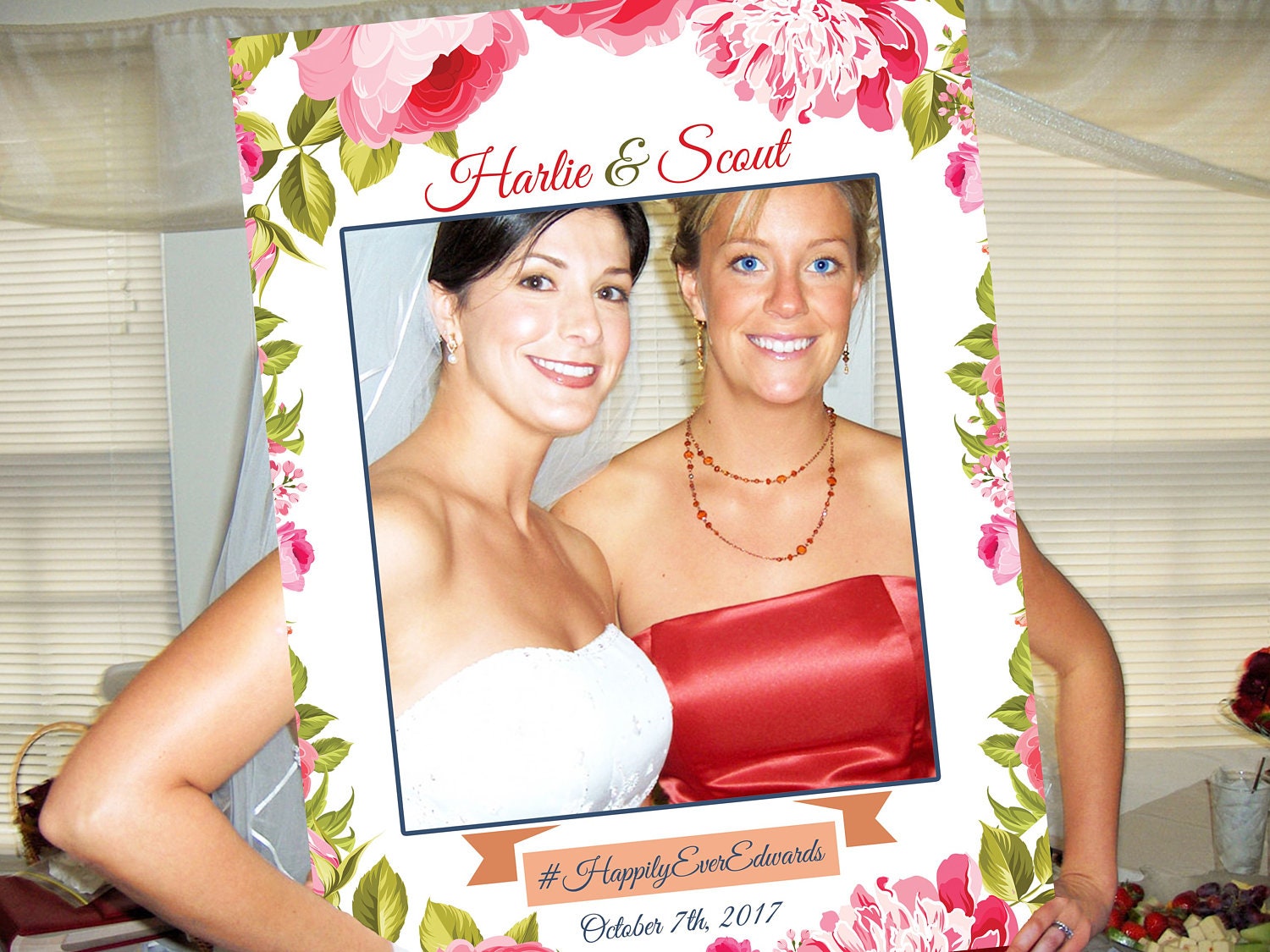 Large Bridal Shower Photo Booth Frame Photo Booth Sign Photo