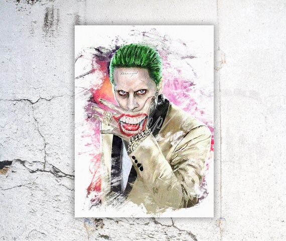 The Joker Jared Leto Joker Suicide Squad Joker watercolor