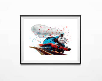 Disney Print, Thomas the Train, Thomas Art, Thomas Art Print, Train Print, Thomas Print, Thomas Poster, Thomas and Friends, Thomas Gifts
