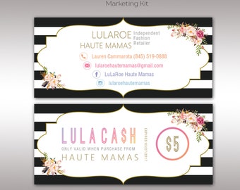 LulaRoe Boho Cash Card, LLR Boho Marketing Kit, Fast Free Personalization, Digital File, Template for Retailer, Digital File K25403