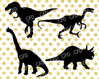 Dinosaurs Silhouette SVG,Dinosaurs SVG, Dinosaurs Clipart, Dinosaurs Digital Cutting File, Instant Download, Svg, Dxf, Jpg, Eps, Png