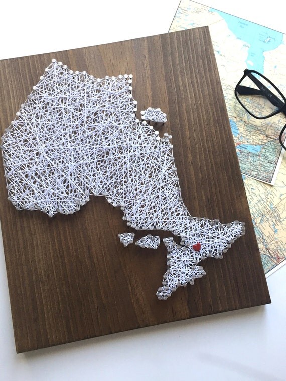 Ontario Map Gift for Traveller House Warming Gift