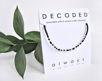 ALWAYS - Morse Code Bracelets - Harry Potter Jewelry - Morse Code Jewelry - Harry Potter Gifts - Harry Potter Bracelet