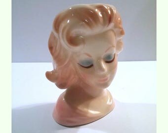 Vintage Rare Marilyn Monroe Lady Head Vase