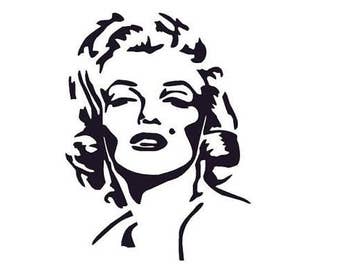 Marilyn monroe decal | Etsy