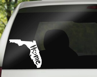 Florida Decal, State Decal, Home Decal, State Car Decal, Laptop Decal, Tumbler Decal, Home Car Decal, Vinyl Decal, Water Bottle Decal