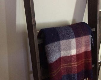 blanket ladder/rustic ladder/quilt ladder/towel ladder/home decor/ladder/rustic wood blanket ladder/homemade blanket ladder/made to order/
