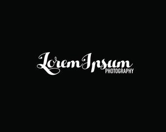 Create Your Own Logo! Photography Watermark Logo! 002