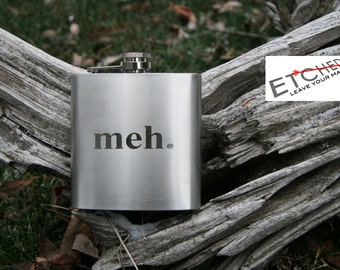 Laser engraved flask - Personalized flask, customized flask laser etched - Wedding gift, groomsmen gift, bachelor party gift HD Option Avail