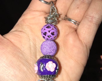 Purple mini keychain