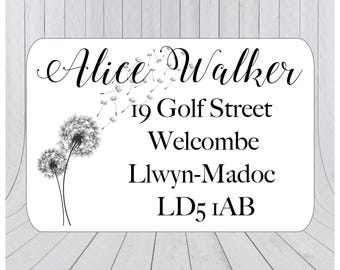 36 x Return address labels, address stickers, Personalised address stickers, Custom address labels, Return labels, packaging stickers 060