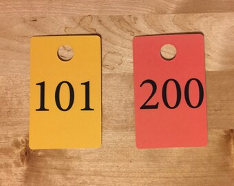 Facebook Live Sale Number Cards - Reverse Numbers 101-200