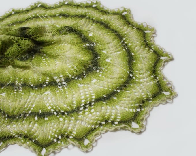Knitted shawl, delicate shawl , hand knit shawl, crochet shawl, knit shawl, knitted shawl, knit scarf, green shawl, knitted scarf,