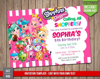 Birthday shopkins | Etsy