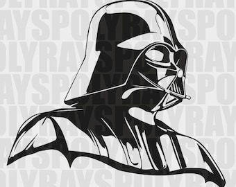 Darth Vader SVG, Star Wars Stencil, Instant Download, EPS, PNG, pdf, Vector File, Darth Vader Stencil, Star Wars svg, Vader Portrait