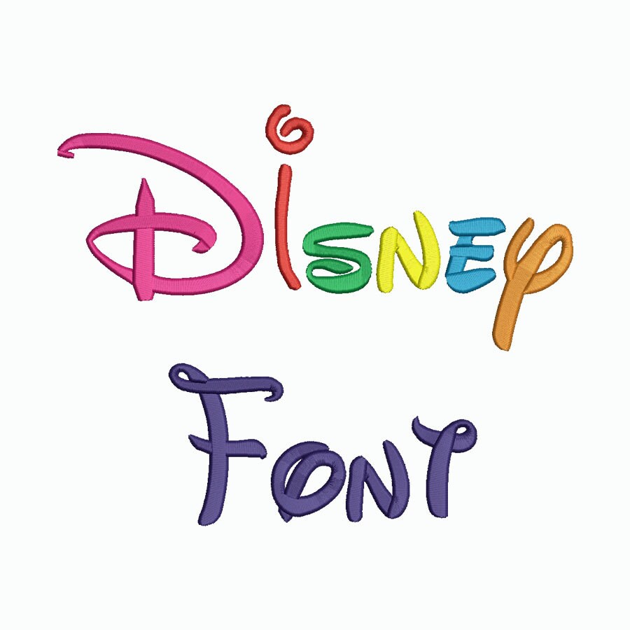 Disney Embroidery Font-5 Sizes Machine Embroidery