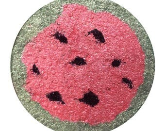 Fruity Watermelon - Fruit Highlighter shaped as an strawberry slice. Pink highlighter blush