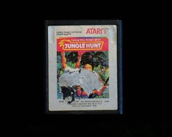 Vintage 1982 Atari 2600 Taito America Jungle Hunt Video Game Cartridge