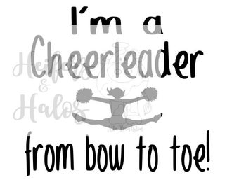 Im a Cheerleader from Bow to Toe Machine Embroidery Design