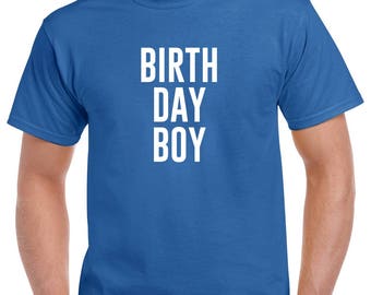 Kid's Birthday t-shirt jersey style Birthday Boy on front