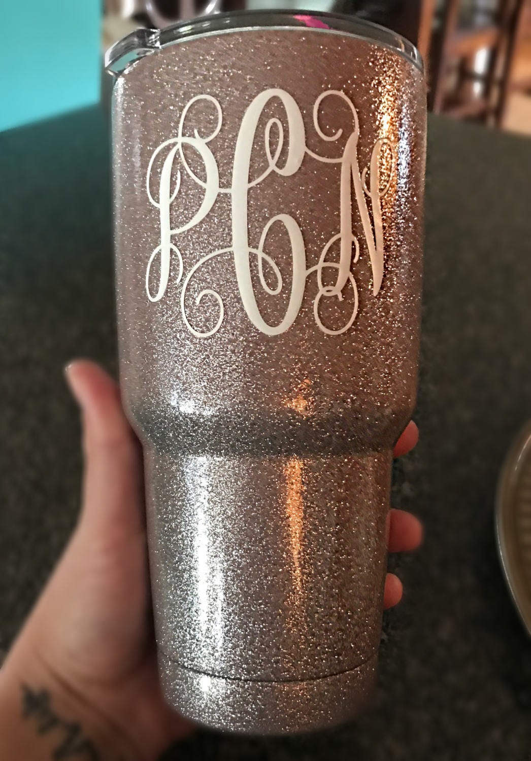 Custom 30oz glitter tumblers