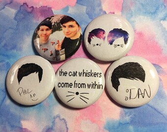 Dan and phil buttons