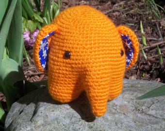 Crochet Amigumuri Elephant Plush Stuffed Animal Toy