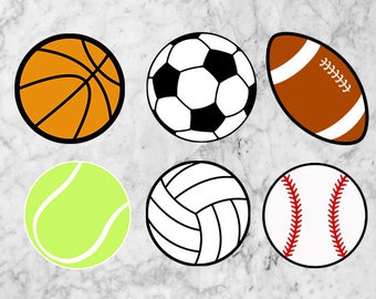 Sport Svg, Balls clipart, Football svg, Soccer svg, Baseball Svg, Sports svg, eps, & png, Sport Dxf, Balls dxf, Sport balls svg