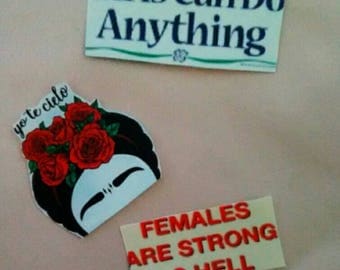 Feminist // Frida Kahlo sticker pack