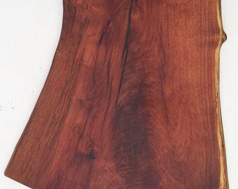 Natural Edge Mesquite Cutting Board (Lazy Susan if you add ring)